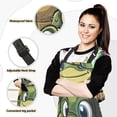 thumbnail image 2 of Turtle with Big Eye 5 Pcs Kitchen Set Heat Resistant Oven Mitts and Non-Slip Pot Holders with Adjustable Cooking Apron, 2 of 6
