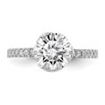 thumbnail image 4 of 10k White Gold Cubic Zirconia Cz Ring, 4 of 10