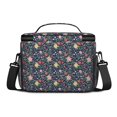 thumbnail image 3 of Lunch Box Pioneer Flower Floral Print Pattern Insulated Lunch Bag for Women Men,Medium Leakproof Lunchbox Cooler Bag Adjustable Strap,10 X 6.7 X 8 Inches, 3 of 6