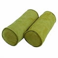 thumbnail image 2 of Blazing Needles 9814-CD-S2-MS-ML 20 x 8 in. Double-Corded Solid Microsuede Bolster Pillows with Inserts, Mojito Lime - Set of 2, 2 of 2