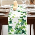 thumbnail image 3 of Table Runners 72 Inches Long Dress Scarves, Country Leaves Farmhouse Kitchen/Dining Table Runner, Coffee Tablerunners, Watercolor Green Leaf Branches Vine Botanical 13x72 Inch, 3 of 9