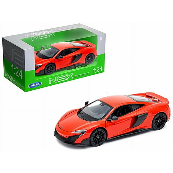 McLaren 675LT Coupe, Red - Welly 24089W-RD - 1/24 Scale Diecast Model Toy Car