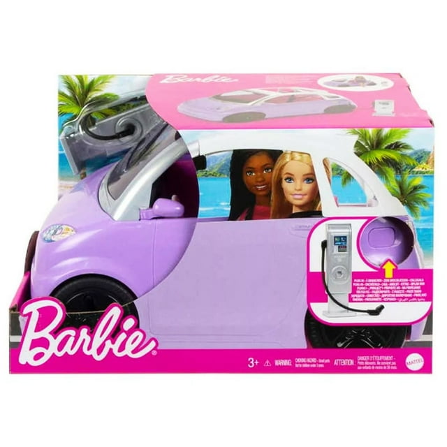 Muñeca Barbie y su Auto Barbie Estacion De Carga
