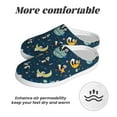 thumbnail image 6 of Daiia Space Sleeping Panda Print Women’s Fuzzy Slippers Memory Foam Lightweight House Shoes Cozy Loafer Flannel House Shoes-42/43, 6 of 7