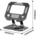 thumbnail image 3 of Full Metal Foldable 360° Rotating Tablet Stand Holder Desktop Tablet Stand Holder for Gaming Live Streaming Tablet Stand Holder for iPad Pro Tabs Kindle and More, 3 of 3