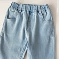 thumbnail image 5 of Tiijoy Toddler Girl's Pull On Bootcut Denim Pants Heart Embroidery Stretch Jeans, Sizes 3-4, 5 of 6