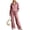 Pink, variant on 2 Piece Sets for Women Leopard Print 2 Piece Tracksuit Zip Up Stand Collar Jacket Elastic Waist Wide Leg Pants Casual Loungewear Outfit Set Pink M