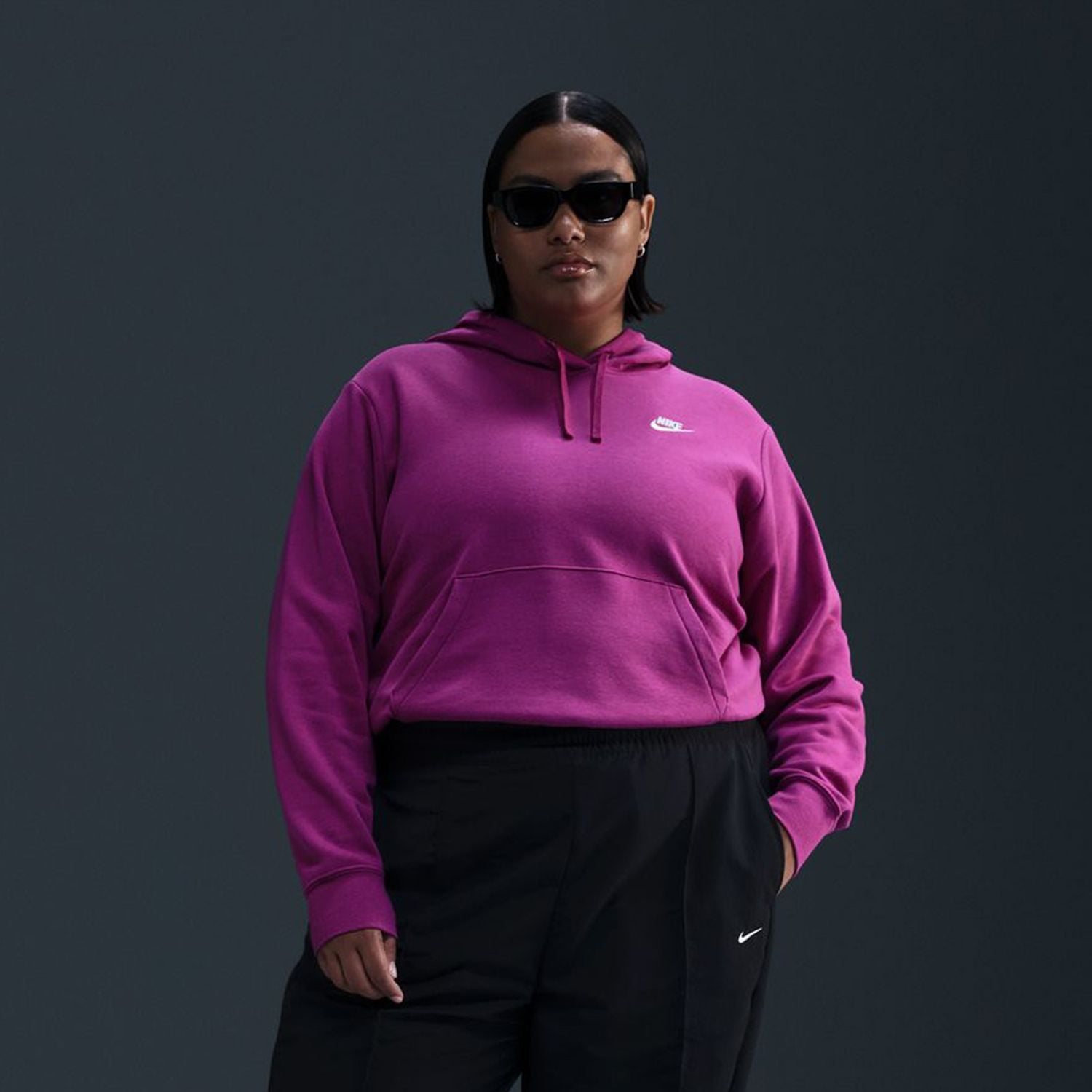 nike hoodie womens plus size