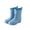 Blue, variant on Kids Solid Color Mid-Calf Rain Boots, Waterproof Non- Wellies Color:Green,Size:1-2.5 Years