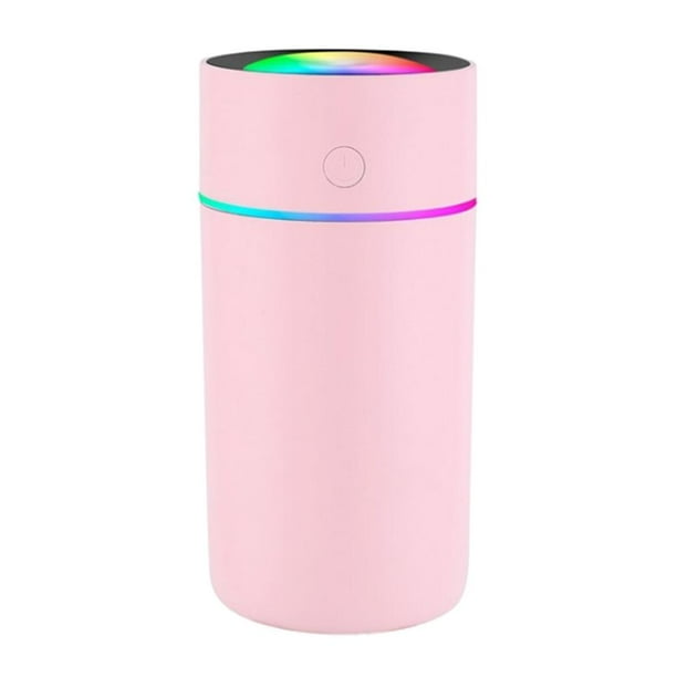 Humidificador de vapor frío portátil mini USB humidificador de aire para coche viajes oficina bebé Rosado