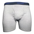 thumbnail image 4 of Hanes Men's Tagless ComfortBlend 4 Pack Boxer Briefs, Solid Black & Gray, 4 of 5