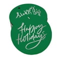 thumbnail image 1 of Inkdotpot Pack Of 100 Happy Holiday Favor Paper Tags Craft Real Silver Foil Hang Tags, 1 of 6
