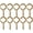 10, variant on 5/32" Standard Hex Dogging Key, Allen Key Sets Wrench Fit on Keychain Push Bar Panic Exit Device Keys - 5 Pack