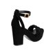 thumbnail image 4 of Zapatilla plataforma DOLCE COLLEZIONE by GLAM GLAM Mujer Casual Velvet negro 26, 4 of 5