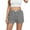 Black, variant on Uaswgudfs Women's Quick-Dry High-Waisted Running Shorts - 2” Inseam with Pockets & Belt for Beach & Gym Black S