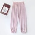 thumbnail image 5 of SGFCWSX Girls Sweatpants Elastic Waist Soft Loose Fit Jogger Pants with Elastic Cuffs for Kids Pink Size 5 Years, 5 of 5