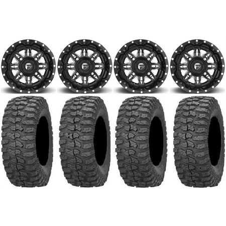 Fuel Lethal Black 14 Wheels 30 Rock-A-Billy Tires Sportsman RZR Ranger