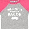 thumbnail image 4 of Inktastic Life's Better with Bacon Boys or Girls Baby Bodysuit, 4 of 5