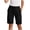 Black, variant on Women's Bermuda Shorts Summer Jersey Shorts with Pockets Yoga Walking Athletic Long Shorts for Women Knee Length