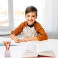 thumbnail image 5 of 8 bolígrafos de tinta de gel con forma de conejo travieso, para regalo de niños, bolígrafos escolares kawaii, juego de útiles escolares divertidos a granel, bolígrafos de punta de bola de dibujos ani, 5 of 5