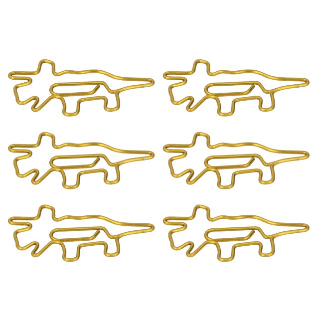 Clips de Papel ANGGREK 100 Piezas Dinosaurio Metal Ligero Con Caja de Almacenamiento