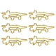 thumbnail image 5 of 100 clips de papel de dinosaurio dorado que aumentan la resistencia al deslizamiento, clips portátiles de metal antioxidantes para oficina y escuela, 5 of 9