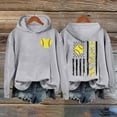 thumbnail image 2 of Womens Hoodies For Women Letterprinted Baseball Long Sleeved Hoodie Plush Lined Thermal & Lightweight Loose Fit Breathable Casual Daily Wear Pair With Jeans Or Boots 5Xl Sweatshirt For Women, 2 of 4