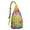 Yellow-1, variant on Boho Tie Dye Sling Bag - Rainbow Watercolor Print Crossbody Backpack for Women & Men, Lightweight Shoulder Bag (Psychedelic Swirl Design, Water-Resistant & Durable)
