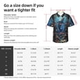 thumbnail image 6 of Lsque Underwater Dolphin pattern Hawaiian Shirt for Men, Unisex Summer Beach Casual Short Sleeve Button Down Shirts-Medium, 6 of 9
