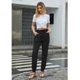 thumbnail image 3 of Pantalones casuales de tela de lino y algodón para mujer, pantalones de ocio, pantalones de lino, 3 of 7