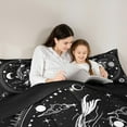 thumbnail image 5 of jejeloiu Lunar Eclipse Bedding Comforter Set,Carp Fish Twin Comforter Sets,Boho Sun And Moon Bedding Set For Children,Luxury Bedroom Decor Reversible,2-Piece, 5 of 8