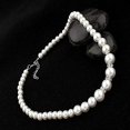 thumbnail image 3 of Collier, bracelet et Boucles d'Oreilles Ensemble de Perles Naturelles, Alliage, Blanc, 3 of 4