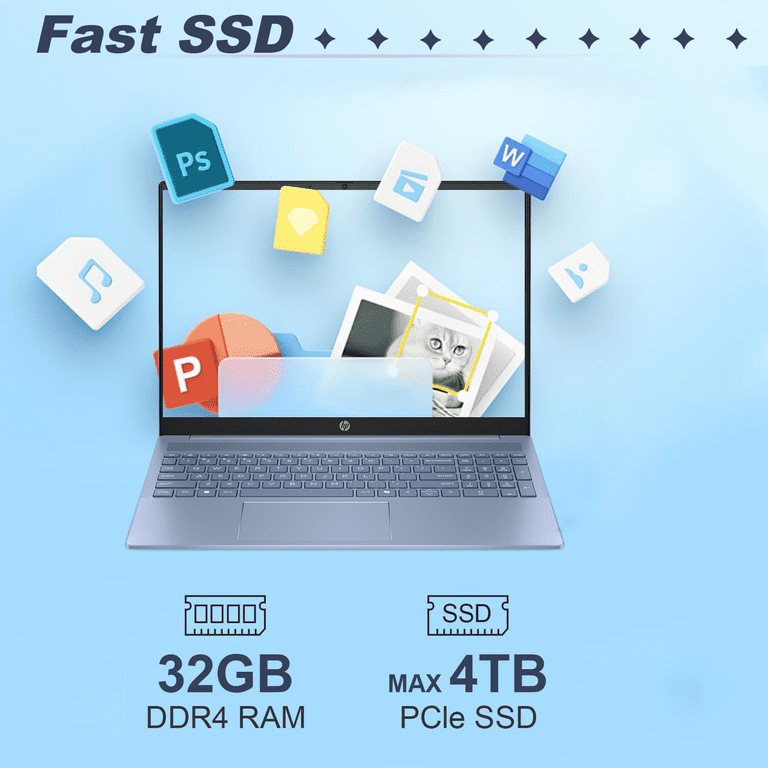 HP Pavilion 16 Touchscreen Laptop, Intel Core 7 150U, 16