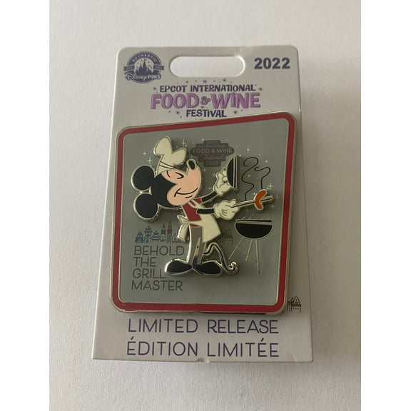 Disney EPCOT Food & Wine 2022 Mickey Behold the Grill Master Limited Pin New