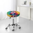 thumbnail image 5 of Watercolor White Horse Round Bar Stool Seat Covers, Elastic Round Chair Cover Stool Seat Slipcover Bar Stool Cushions Round Pad for 12-14 inch, 5 of 5