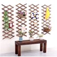 thumbnail image 4 of Hongchun Wooden Lattice Wall Planter- Extra Thick Expandable Plant Climb Hanging Frame Trellis Plant Support Fence Indoor Air Plant Vertical Rack Wall Decor for Room Patio Garden A(0.7*30*200CM), 4 of 5