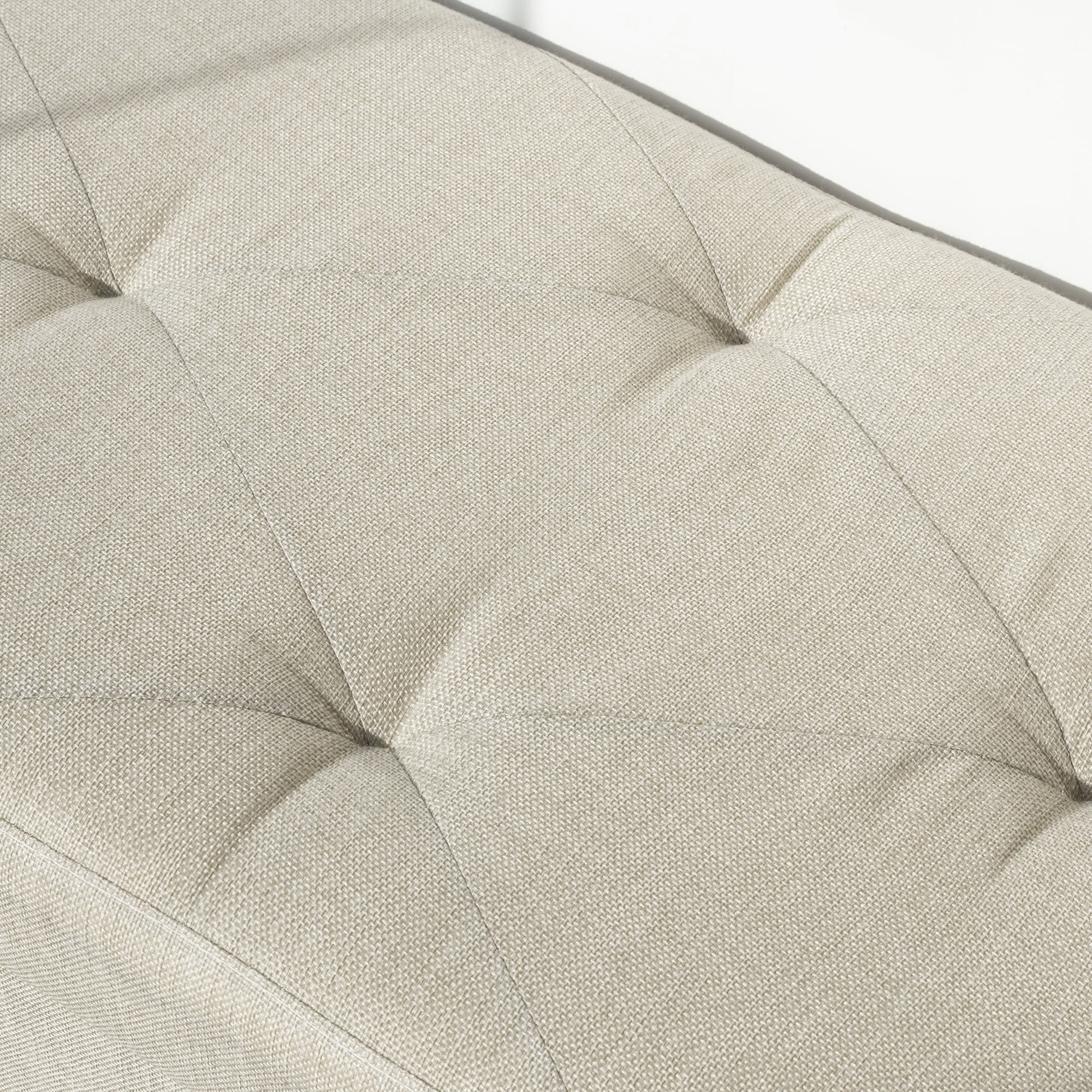 Fabric Storage Ottoman, Bench for Entryway and Bedroom, 43.31"x16.73"x15.75", Beige