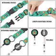 thumbnail image 2 of WIRESTER 2pcs Retractable Carnival Cruise Lanyard with Detachable Buckle and Waterproof ID Badge Holder for Cruise Ships Cards Women Men - English Bulldog Funny Playful Postures & Chicken Pattern, 2 of 6