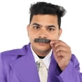 thumbnail image 6 of HPO Men's Human Hair Mustache | Facial Hair Multiple Colors Option | HPO, 6 of 8