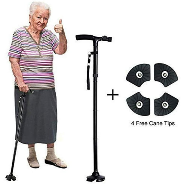 Folding Cane,Adjustable Foldable Walking Cane for Men, Women with 5
