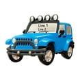 thumbnail image 4 of Personalized Jeep Ornaments for Christmas Tree - Jeep Christmas Ornament, Jeep Wrangler Ornament, Vehicle Ornament, Personalized Truck Ornament, Car Ornament - Blue - Free Customization, 4 of 10