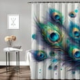 thumbnail image 2 of Leisuo Shower Curtain Mulberry Park - Unique Design, High Definition Digital Printing, Durable Polyester Fabric, Easy to Install White, 2 of 7