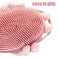 thumbnail image 3 of Silicone Body Brush, Exfoliating Body Scrubber, Silicone Body Scrubber Loofah, Silicone Bath Brush, Soft Exfoliating, 3 of 5