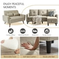 thumbnail image 4 of Pingliang Home Furniture Set,Convertible Sectional Sofa Couch with Storage Ottoman and Loveseat, Modern L Shaped 3 Seat Couch Sofa with Side Storage Pockets for Living Room Apartment Office Studio, 4 of 7