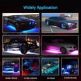thumbnail image 2 of FZFLZDH RGB Dreamcolor led Car underglow lights Automobile chassis lamp streamer racing lamp decorative atmosphere lamp LED neon lamp chassis application app control Underbody Music Lights, 2 of 5