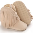 thumbnail image 4 of Zapatos de bebé, botas cálidas con borlas para bebé, zapatos cálidos de algodón para invierno, 4 of 5