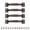 Red bronze, variant on Giaone Pack Of 4 Gate Handles Iron Pulls for Wood Door Barn Door Knob Drawers Handle