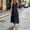 Dark Blue, variant on QUNYINEY Button Down Dresses for Women Sleeveless A Line Black Midi Sundress Loose Fit Casual with Pockets Collared Dresses S-2XL