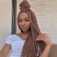 thumbnail image 5 of Box Braids Crochet Hair Crochet Box Braids Pre-looped Synthetic Hair Crotchet Box Braids Hair 22 Inch (Please refer to the picture for the color), 5 of 9