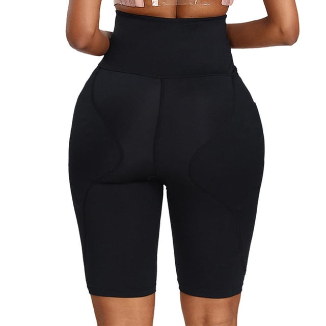 Vrouwen Hoge Taille Realzador de glúteos acolchado Hip Enhancer Shaping Body Negro L Yuyangstore Ropa interior levantador de glúteos